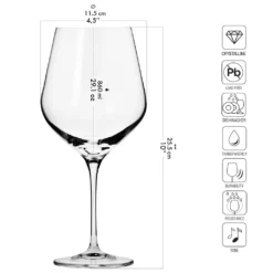 KROSNO Splendour Große Burgunder Rot-Weingläser, 6er-Set, 860 Ml -Küchenbedarf Laden 5b3806eb96d21d0e1e0ae309af8fb00a
