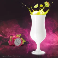 Weiße Cocktailgläser 400ml (max. 470ml) Longdrinkgläser Set 6 Stück Bargläser