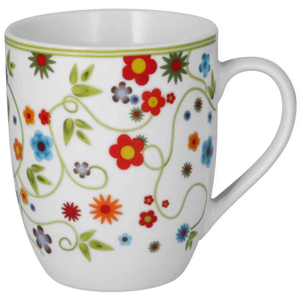 Van Well Frühstücksset 12-tlg. Für 6 Personen Serie Vario Porzellan - Farbe Wählbar, Farbe:flowers 6 Van Well Frühstücksset 12-tlg. Für 6 Personen Serie Vario Porzellan - Farbe Wählbar, Farbe:flowers – Bild 4