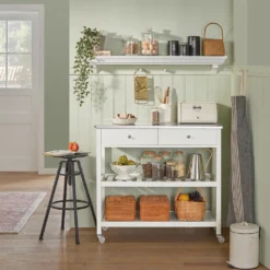 SoBuy® Küchenwagen Flurschrank Sideboard Beistelltisch Konsolentisch FKW47-W -Küchenbedarf Laden 5ecd721547b77ae4375f76cec112667f