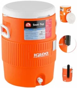 IGLOO Getränkebehälter 'Seat Top 10 Gallon' 38L -Küchenbedarf Laden 5fcee6321c6f160bbc8b840c108ec409