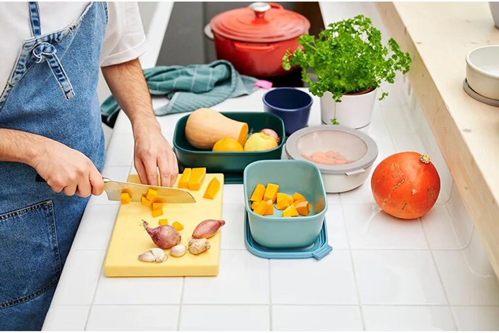 Mepal - Cirqula Vorratsdose Multi Schüssel & Schalen Rechteckig - Aufbewahrungsbox & Frischhaltedosen Mit Deckel - 500 Ml - Nordic Blush 4 Mepal - Cirqula Vorratsdose Multi Schüssel & Schalen Rechteckig - Aufbewahrungsbox & Frischhaltedosen Mit Deckel - 500 Ml - Nordic Blush – Bild 2