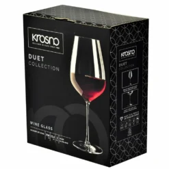 KROSNO Rotweingläser Pinot Noir | Set Von 2 | 700 ML | Kristallglas | Duet Kollektion | Ideal Für Zuhause, Restaurants Und Empfänge | Spülmaschinenfest -Küchenbedarf Laden 610717c08db6c51e69a9ad471867f442