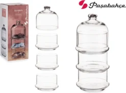 Pasabahce Villa Patisserie Aufbewahrung Aus Glas 3 Stöckig Mit Deckel 96815 -Küchenbedarf Laden 633b6b850a9803891ad2fbada4f08998