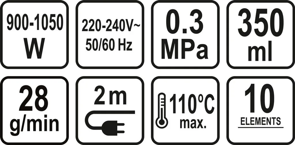 Dampfreiniger Tragbarer Handdampfreiniger Reinigungsgerät Leistungsstark, Multifunktional, Bis 110°C 10 Tlg. Set 15 Dampfreiniger Tragbarer Handdampfreiniger Reinigungsgerät Leistungsstark, Multifunktional, Bis 110°C 10 Tlg. Set – Bild 13