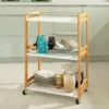SoBuy Küchenwagen,Servierwagen,Badrollwagen,Küchenregal FKW32-WN -Küchenbedarf Laden 661bfc768f9a3ec354b630d247981a2c