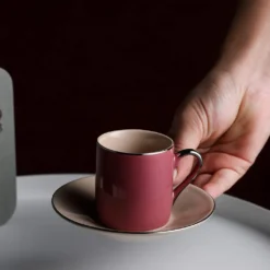 Artvigor, Porzellan Kaffeeservice, Bunt 12 Teilig Kaffee Set, Mit 6 Espressotassen 80 Ml, 6 Untertassen, Mehrfarbig -Küchenbedarf Laden 68139441e99aa6d9eef7c4986933e211