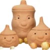 Mambocat 3tlg. Terrakotta-Töpfe Set Knoblauchtopf + Zwiebeltopf + Kartoffeltopf Vorrats-Dosen -Küchenbedarf Laden 6861c0f2e186f704dc35a672825ec1e6