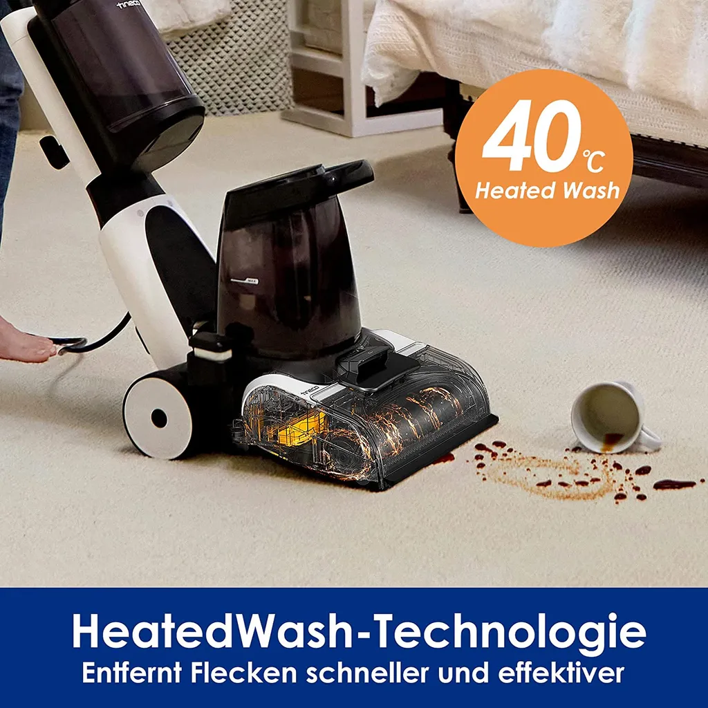 Tineco Carpet ONE Smart Polster- Und Teppichreinigungsgerät Mit Abnehmbarem Flecken-Reinigungsgerät, Schnelle Trocknung, 130AW Saugkraft, Tragbar, LED-Anzeige, 5 Tineco Carpet ONE Smart Polster- Und Teppichreinigungsgerät Mit Abnehmbarem Flecken-Reinigungsgerät, Schnelle Trocknung, 130AW Saugkraft, Tragbar, LED-Anzeige, – Bild 3