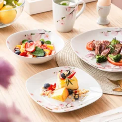 VEWEET Porzellan Kombiservice 'Annie', 40 Teilig Geschirrservice Für 8 Personen, Frühstückservice Mit Je 8 Eierbecher, Kaffeebecher 350 Ml, Müslischalen, Dessertteller Und Flachteller 15 VEWEET Porzellan Kombiservice 'Annie', 40 Teilig Geschirrservice Für 8 Personen, Frühstückservice Mit Je 8 Eierbecher, Kaffeebecher 350 Ml, Müslischalen, Dessertteller Und Flachteller -Küchenbedarf Laden 6c5f9aa91c12d9c9e932ff282f468bb7