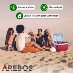 AREBOS Elektrische Kühlbox 40 Liter, Zum Kühlen Und Warmhalten, Mobil Kühlschrank Mit ECO Modus, 12/230 V Für Auto Und Steckdose -Küchenbedarf Laden 6cfac14ffd2d517db5c8dece0fb391ed