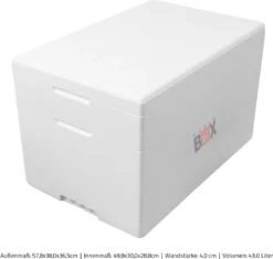Modularbox 43M | Wand: 4,0 Cm | Volumen: 43L | Innenmaß:49x30x28cm | Erweiterbar Isolierbox Thermobox Kühlbox Warmhaltebox -Küchenbedarf Laden 6e89b2b262abe9fd2b977b55698db686