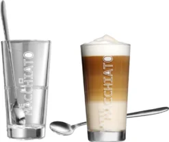 Flirt By R & B Latte-Macchiato-Glas "Lena" Spülmaschinenfest Mit Löffel 2 Stück -Küchenbedarf Laden 6ecbaa2935166e666adcbb2dc461e1f7