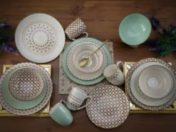 CreaTable 20310 Kombiservice Mandala Für 4 Personen, Steinzeug, Mehrfarbig (1 Set, 16-teilig) 11 CreaTable 20310 Kombiservice Mandala Für 4 Personen, Steinzeug, Mehrfarbig (1 Set, 16-teilig) -Küchenbedarf Laden 706e178214999cd3c629103f561b4091