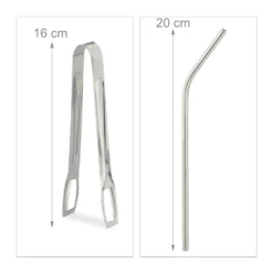 Relaxdays 4 Trinkgläser Mit Deckel Und Zubehör -Küchenbedarf Laden 710fea88d177ab54fc898a132d80f8b1