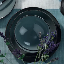 Heritage, Kütahya Porselen,(18 Stücke), Abendessen , Blau, 100% Porzellan -Küchenbedarf Laden 72474530c2c3b650ca16413f1eda6314