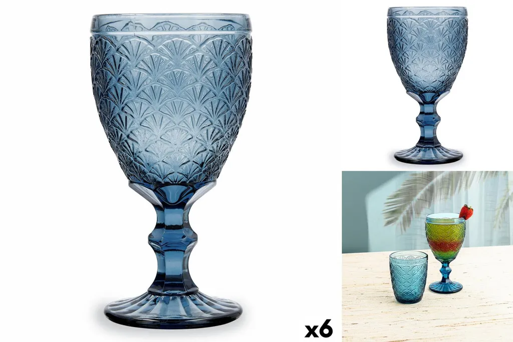 Weinglas Bidasoa Blau 300 Ml Pack 6x 6 Weinglas Bidasoa Blau 300 Ml Pack 6x – Bild 4