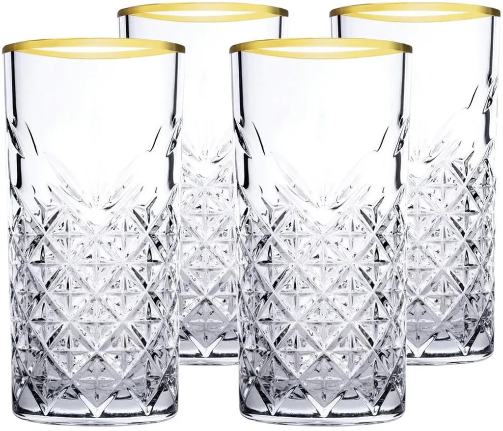 Pasabahce Timeless Golden Touch 4tlg Trinkglas Glas Tumbler 450ml 52800 10 Pasabahce Timeless Golden Touch 4tlg Trinkglas Glas Tumbler 450ml 52800 – Bild 8