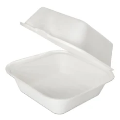 50 - Zuckerrohr Burgerbox - 15 X 15 X 8 Cm Bagasse