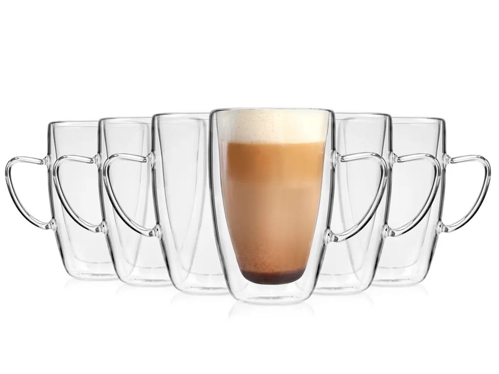 Sänger SÄNGER Doppelwandiges Cappuccino Gläser Set Mit Henkel 6 Teilig 3 Sänger SÄNGER Doppelwandiges Cappuccino Gläser Set Mit Henkel 6 Teilig