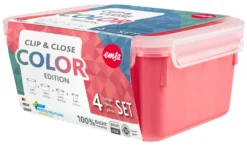 Emsa CLIP & CLOSE Colour Edition Grün 4er Set (0,2 / 0,55 / 0,8 / 2,2) -Küchenbedarf Laden 77c4fc83013743d533273a1dae6bf727