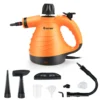 COSTWAY Dampfreiniger Inkl. 9 Zubehör, Handdampfreiniger, Dampfreinigen Handgerät 3 Bar / 250ml / 1050W / 4min Aufheizzeit/für Teppiche, Vorhänge, Autositze, Küche (Orange) -Küchenbedarf Laden 77dfc98d7c8b08e959ffe617e57d749b