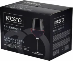 KROSNO Splendour Große Burgunder Rot-Weingläser, 6er-Set, 860 Ml -Küchenbedarf Laden 7b13dafc8394dfbe7ecaae50642a08ea
