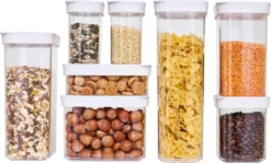 Emsa Trockenvorratsdose OPTIMA 5er Set (0,45/2x1/1,6/2,2L) -Küchenbedarf Laden 7cd17e9917658456b069d82bab622ee1