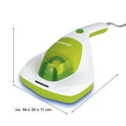 CLEANmaxx Milben-Handstaubsauger Kompakt Mit UV-C Licht - Weiß/limegreen -Küchenbedarf Laden 7d0bda25218a814b43b01c7001f02d33