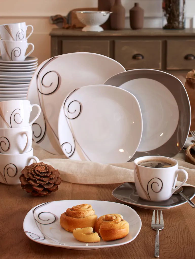 Van Well 18tlg. Kaffeeservice Porzellan Weiß 18 Tlg. 9 Van Well 18tlg. Kaffeeservice Porzellan Weiß 18 Tlg. – Bild 7