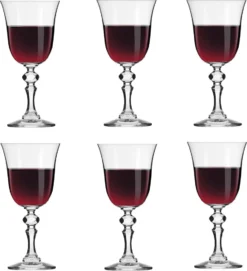 KROSNO Krista Kleine Rotweingläser, 6er-Set, 220 Ml -Küchenbedarf Laden 7de053334aafabeed6dc0220731ce932