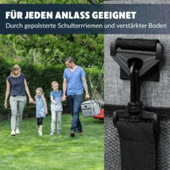Obics - Kühltasche Gross Faltbar 30l Kuehlbox Isoliertasche Grau Für Essen In Tupperware Für Auto Mit Fächer Lunchtasche Camping Zubehör Für Picknick Essenstasche Isoliert Und Wasserdicht Für Arbeit -Küchenbedarf Laden 7e371fbce515655565288f4fff503f63