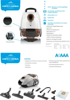 ETA Bodenstaubsauger CANTO II ANIMAL ETA349290020, Eco Motor, 700 Watt, Mit Beutel, Aktionsradius 11 M -Küchenbedarf Laden 7f26f12d21669989cd4e1e3d06fc5811
