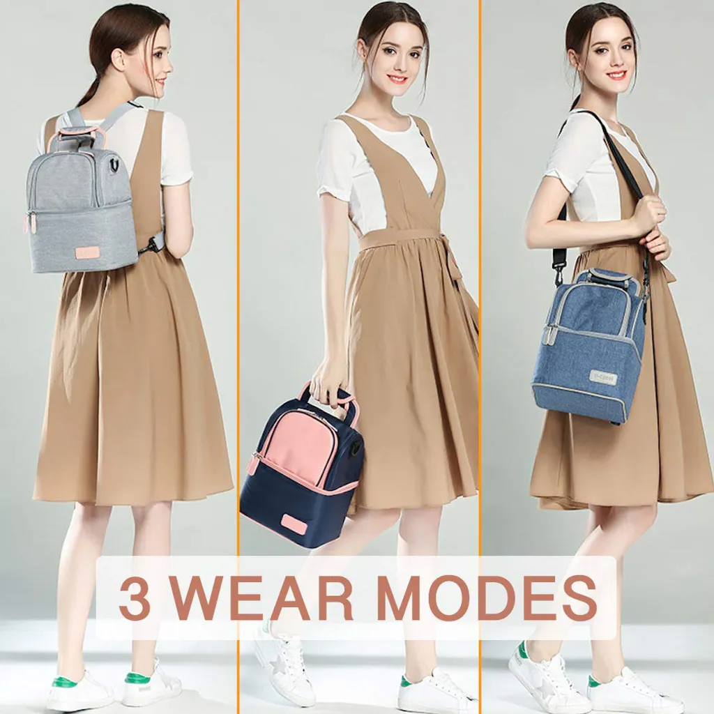 Muttermilch-Kühltasche Mit Kühlakkus, Doppellagig, Passend Für 3 Flaschen, Bis Zu 255 Ml, Für Stillen, Muttermilch, Pumpbeutel, Rucksack ,Denim Blue 5 Muttermilch-Kühltasche Mit Kühlakkus, Doppellagig, Passend Für 3 Flaschen, Bis Zu 255 Ml, Für Stillen, Muttermilch, Pumpbeutel, Rucksack ,Denim Blue – Bild 3