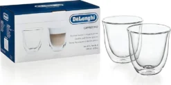 De'Longhi DeLonghi Cappuccino 2er Doppelwandiges Thermoglas -Küchenbedarf Laden 803b3603aedffd39ddee1ebbc02668a9