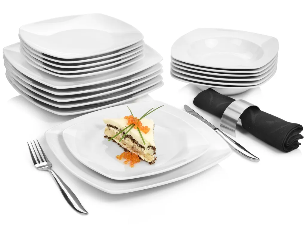 Sänger SÄNGER Porzellan Geschirrset Markant, Tafelservice 18 Teilig Für 6 Personen 3 Sänger SÄNGER Porzellan Geschirrset Markant, Tafelservice 18 Teilig Für 6 Personen