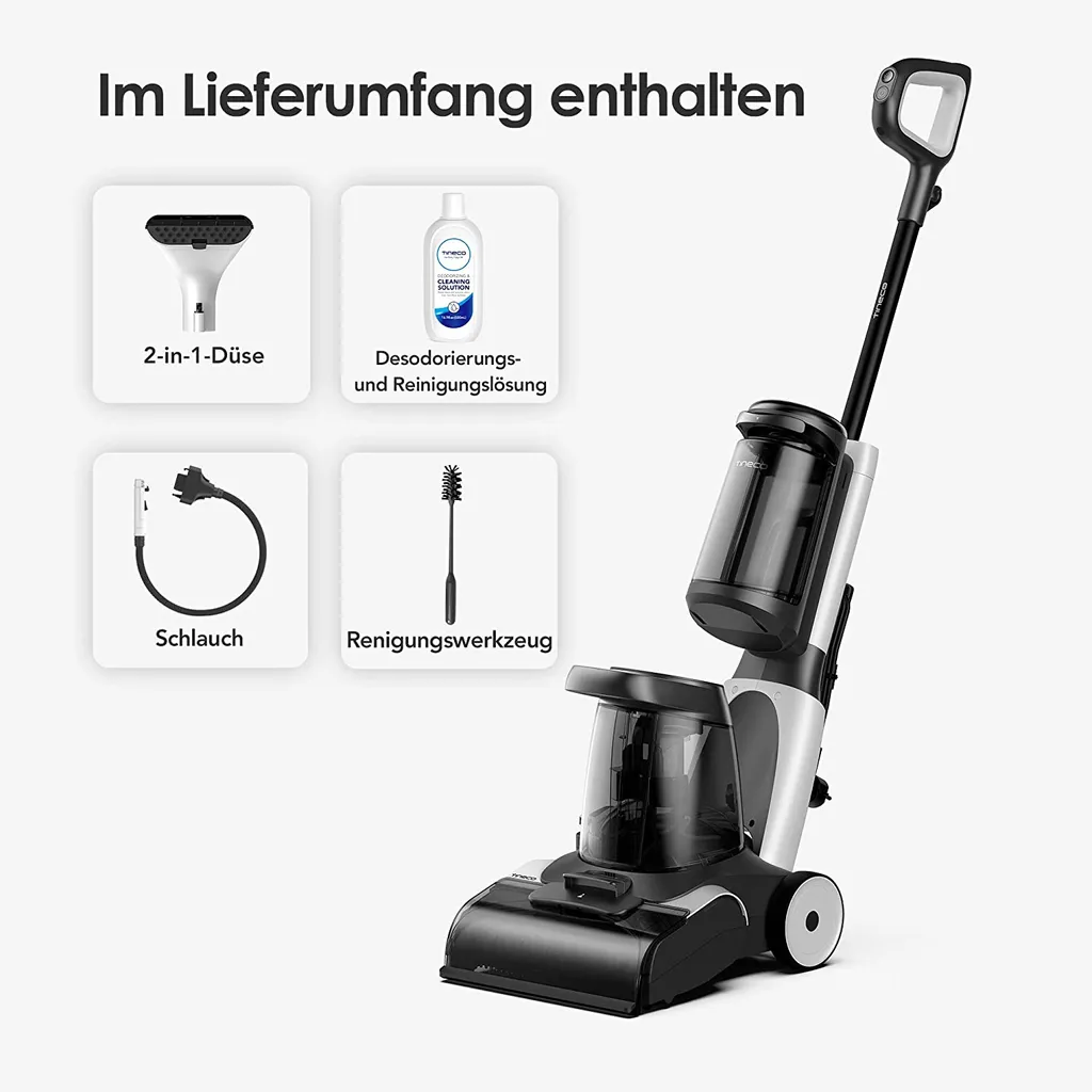 Tineco Carpet ONE Smart Polster- Und Teppichreinigungsgerät Mit Abnehmbarem Flecken-Reinigungsgerät, Schnelle Trocknung, 130AW Saugkraft, Tragbar, LED-Anzeige, 10 Tineco Carpet ONE Smart Polster- Und Teppichreinigungsgerät Mit Abnehmbarem Flecken-Reinigungsgerät, Schnelle Trocknung, 130AW Saugkraft, Tragbar, LED-Anzeige, – Bild 8