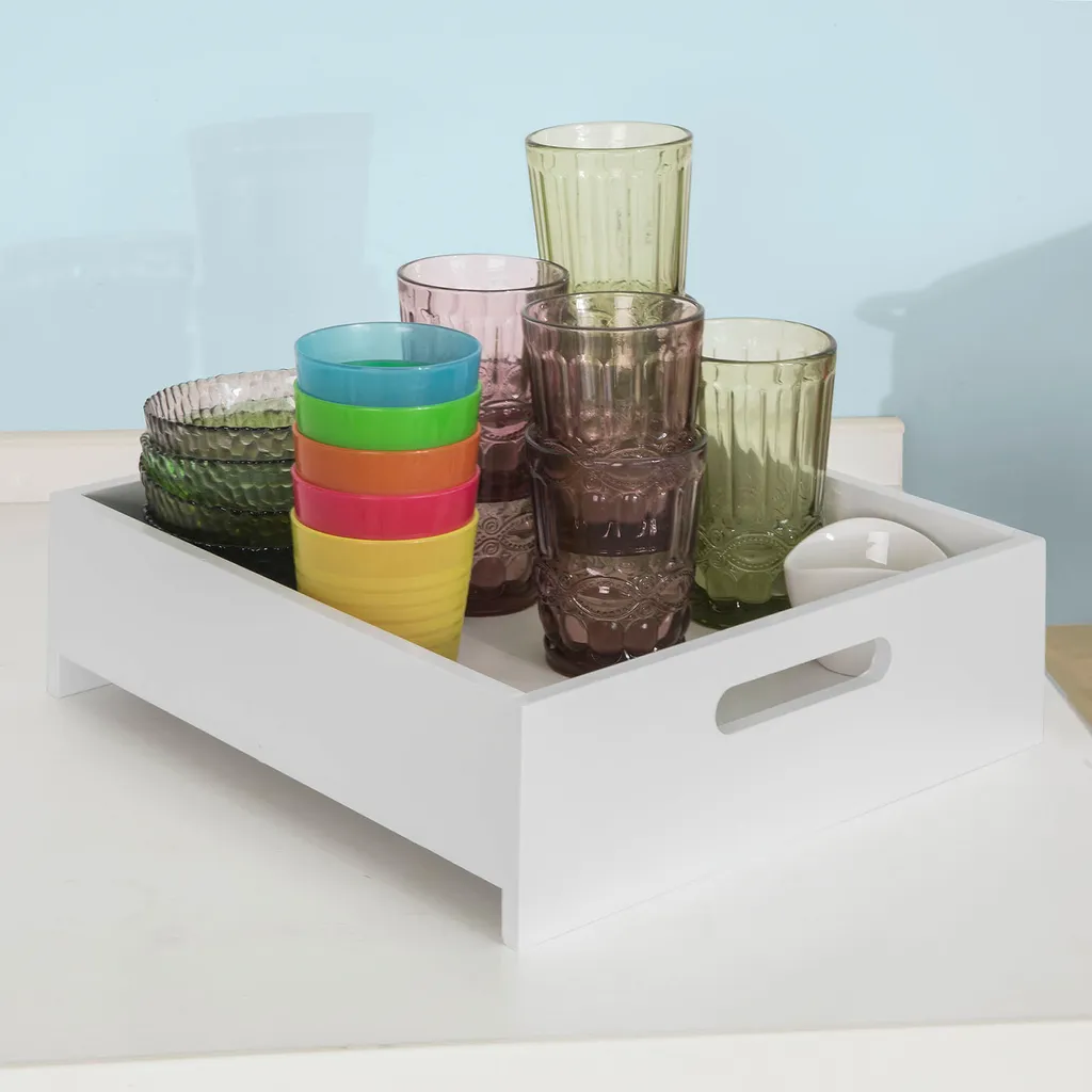 SoBuy FKW79-W Küchenwagen Servierwagen Beistellwagen Rollwagen Mit 3 Schubladen Und 3 Ablagen Weiß BHT Ca.: 68x85x38cm 10 SoBuy FKW79-W Küchenwagen Servierwagen Beistellwagen Rollwagen Mit 3 Schubladen Und 3 Ablagen Weiß BHT Ca.: 68x85x38cm – Bild 8