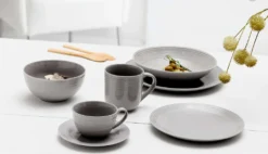 Kaffee- Und Tafelservice 30 Tlg. Levi Grau