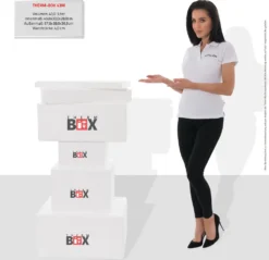 Modularbox 43M | Wand: 4,0 Cm | Volumen: 43L | Innenmaß:49x30x28cm | Erweiterbar Isolierbox Thermobox Kühlbox Warmhaltebox -Küchenbedarf Laden 83eedc3fa80c9e14fd39509abd4f45a0