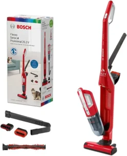 Bosch BBH3ZOO25 Kabelloser 2 In 1 Handstaubsauger Mit Stiel 25.2V ProAnimal Rot -Küchenbedarf Laden 847067bd691ecc2935906c4397296f04