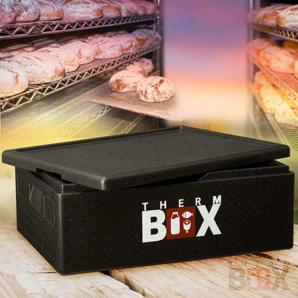 Profibox B53 - Wand: 3cm - Volumen: 53L - Innenmaß: 62,5x42,5x22cm - Wiederverwendbar Isolierbox Thermobox Kühlbox Warmhaltebox - Für E2 Kiste 3 Profibox B53 - Wand: 3cm - Volumen: 53L - Innenmaß: 62,5x42,5x22cm - Wiederverwendbar Isolierbox Thermobox Kühlbox Warmhaltebox - Für E2 Kiste