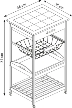 Kesper Küchenwagen Mit Fliesen 2577613 13 Kesper Küchenwagen Mit Fliesen 2577613 -Küchenbedarf Laden 865ecfd947513bcf75286a4b743fc327