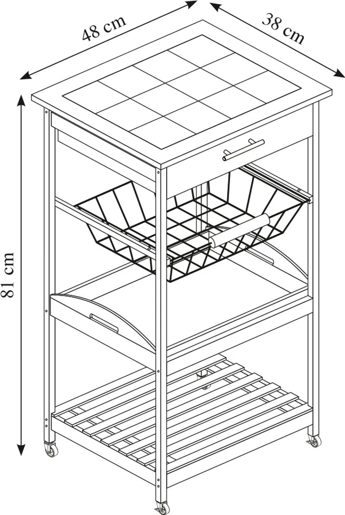 Kesper Küchenwagen Mit Fliesen 2577613 7 Kesper Küchenwagen Mit Fliesen 2577613 – Bild 5