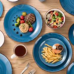 Vancasso Bella Steinzeug Kombiservice, 16 Teilig Geschirrset Für 4 Personen, Mit Je 4 Dessertteller, Speiseteller, Müslischalen, Kaffeebecher, Blau 14 Vancasso Bella Steinzeug Kombiservice, 16 Teilig Geschirrset Für 4 Personen, Mit Je 4 Dessertteller, Speiseteller, Müslischalen, Kaffeebecher, Blau -Küchenbedarf Laden 86bec15474fdf6da803b7104160fdbe4