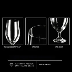 KROSNO Harmony Lager Biergläser, 6er-Set, 500 Ml -Küchenbedarf Laden 8722faaf9531f2324f0b0432e42330f8