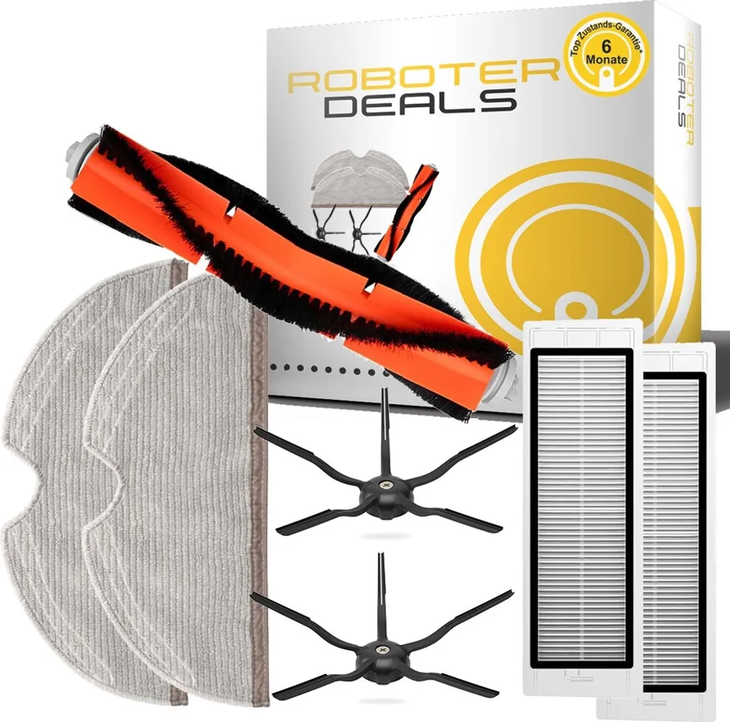 Zubehör Set Für Roborock S5, S50, S55 S5 MAX (1x Hauptbürste, 2x Seitenbürste 5-armig, 2x Filter, 2x Pad) 3 Zubehör Set Für Roborock S5, S50, S55 S5 MAX (1x Hauptbürste, 2x Seitenbürste 5-armig, 2x Filter, 2x Pad)