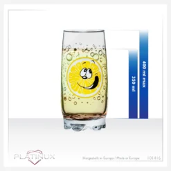 Trinkgläser Mit Lustigen Fruchtgesichtern 350ml (max. 400ml) Set 6 Teilig Aus Glas Bunt -Küchenbedarf Laden 885d6fe7f302956b8f3e8ef94fa8aa85