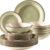 Mäser 931876 Tafelservice Lumaca Für 6 Personen, Steinzeug, Olivegrün (1 Set, 18-teilig) 1 Mäser 931876 Tafelservice Lumaca Für 6 Personen, Steinzeug, Olivegrün (1 Set, 18-teilig) -Küchenbedarf Laden 88ec8b8aec3148974d71458bf7377743