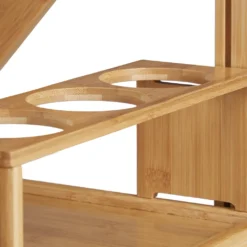 Relaxdays Küchenwagen Bambus Mit 2 Ablagen -Küchenbedarf Laden 8b02d39a89c9b4929b2434606015491b